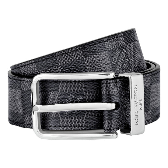 Louis Vuitton Pont Neuf 35mm Belt Damier Graphite Canvas 95