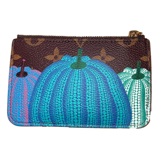 Louis Vuitton x YK Monogram Kusama Pumpkin Zipped Romy Card Holder
