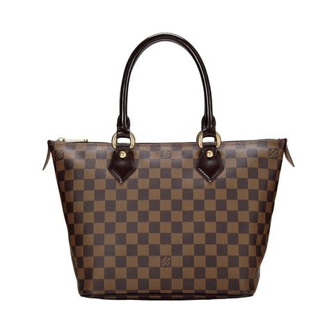Louis Vuitton Saleya Damier PM Brown Coated Canvas Tote at_Queen_Bee_of_Beverly_Hills