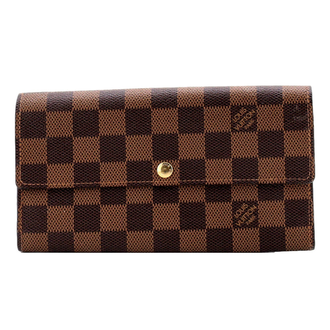 Louis Vuitton Sarah Wallet Damier Ebene sold at Queen Bee of Beverly Hills