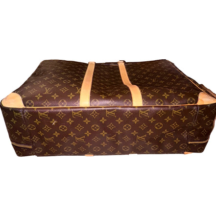 Louis Vuitton Sirius 55 Suitcase Classic Monogram Canvas Leather Travel Bag available at Queen Bee of Beverly Hills