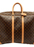 Louis Vuitton Sirius 55 Suitcase Classic Monogram Canvas Leather Travel Bag available at Queen Bee of Beverly Hills