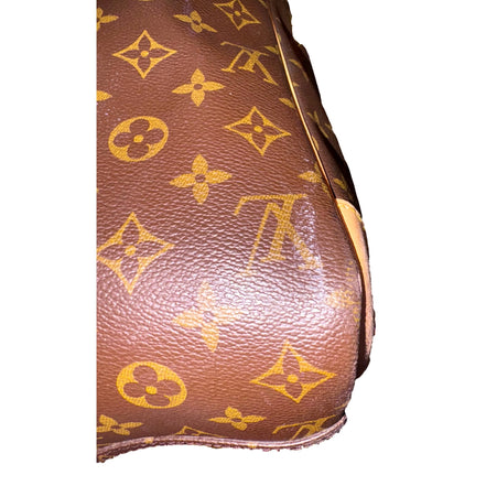 Louis Vuitton Sirius 55 Suitcase Classic Monogram Canvas Leather Travel Bag