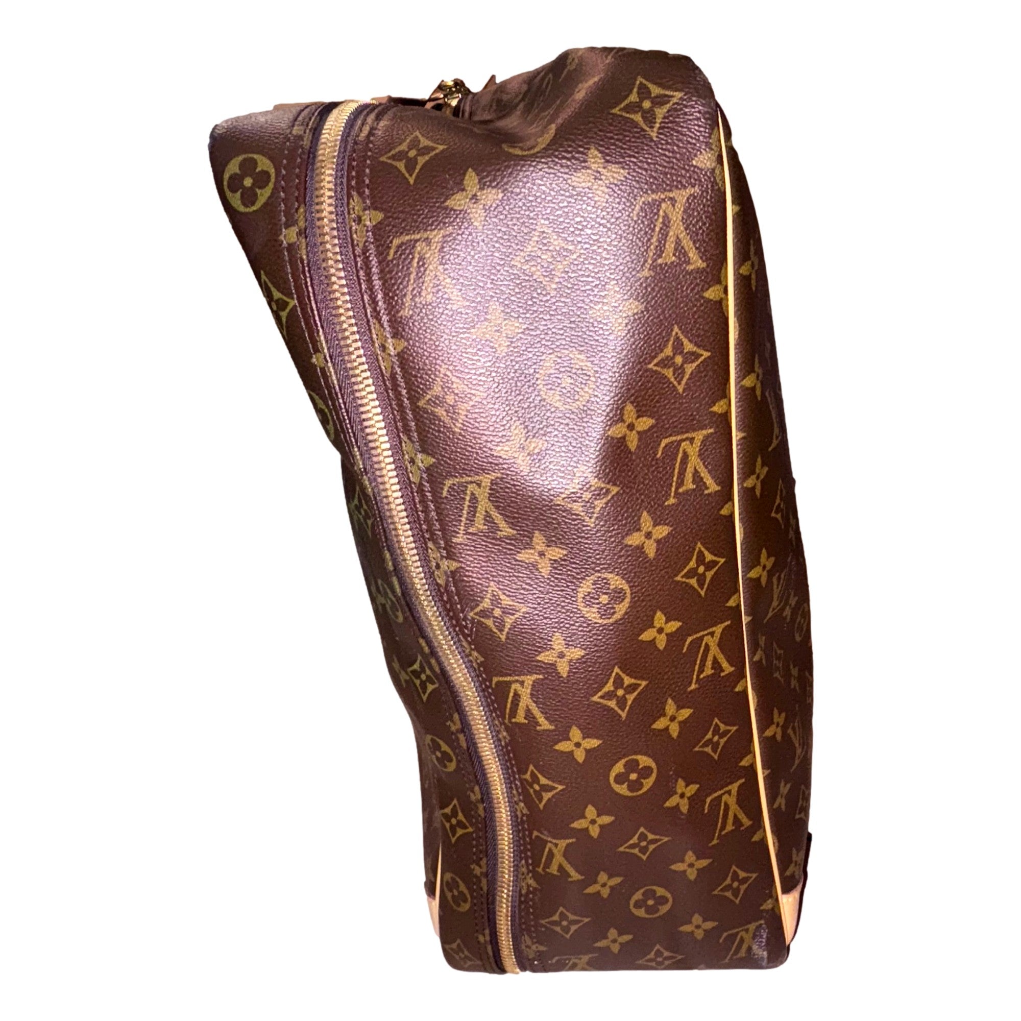 Louis Vuitton Sirius 55 Suitcase Classic Monogram Canvas Leather Travel Bag