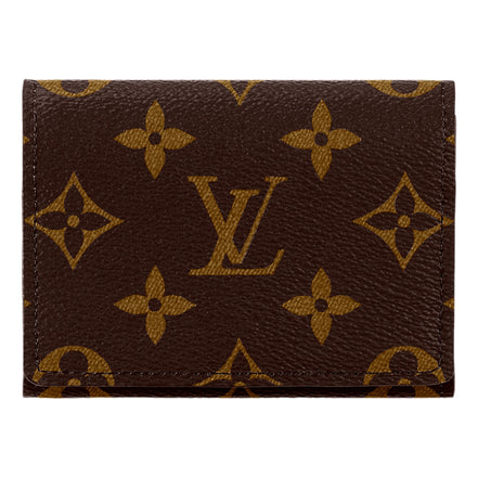 Louis Vuitton Monogram Slim Card Holder Wallet Blue and Silver