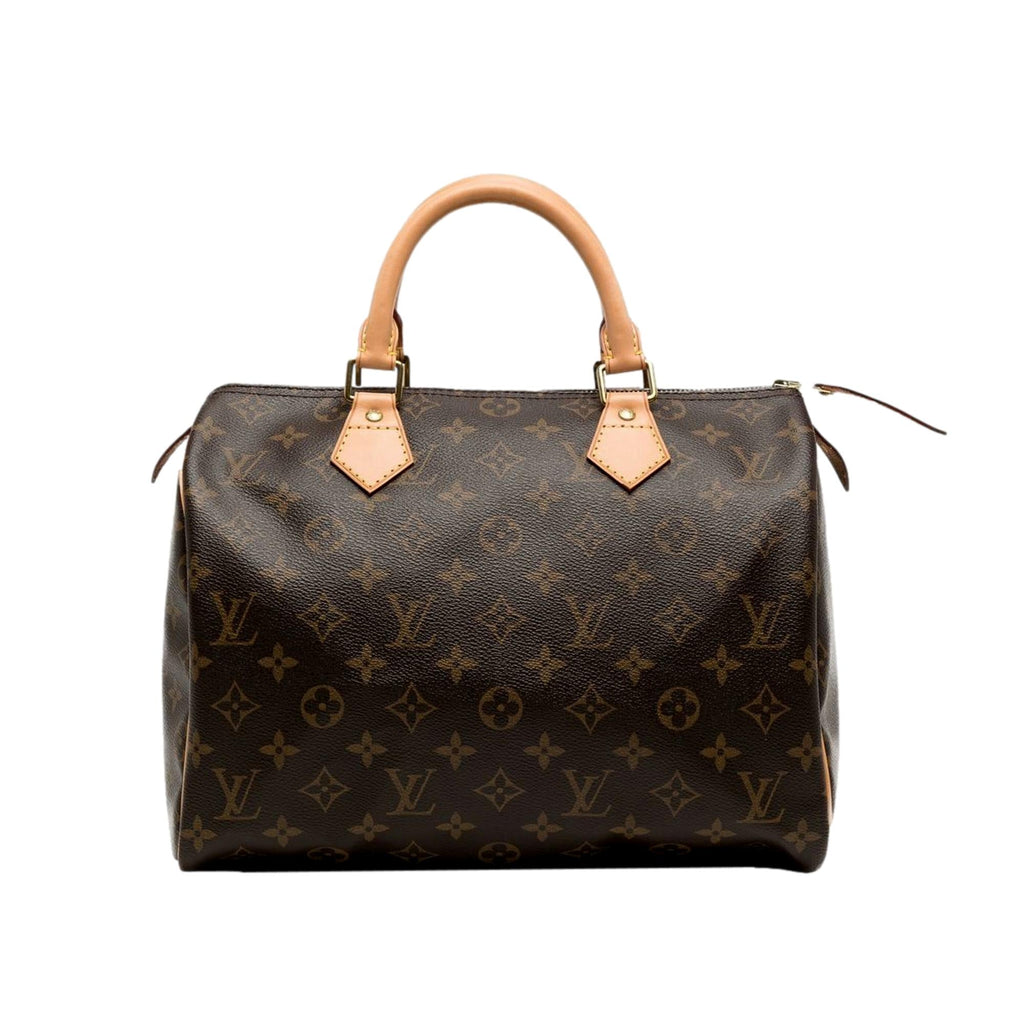 Louis Vuitton Speedy 30 Monogram Brown Coated Canvas at_Queen_Bee_of_Beverly_Hills