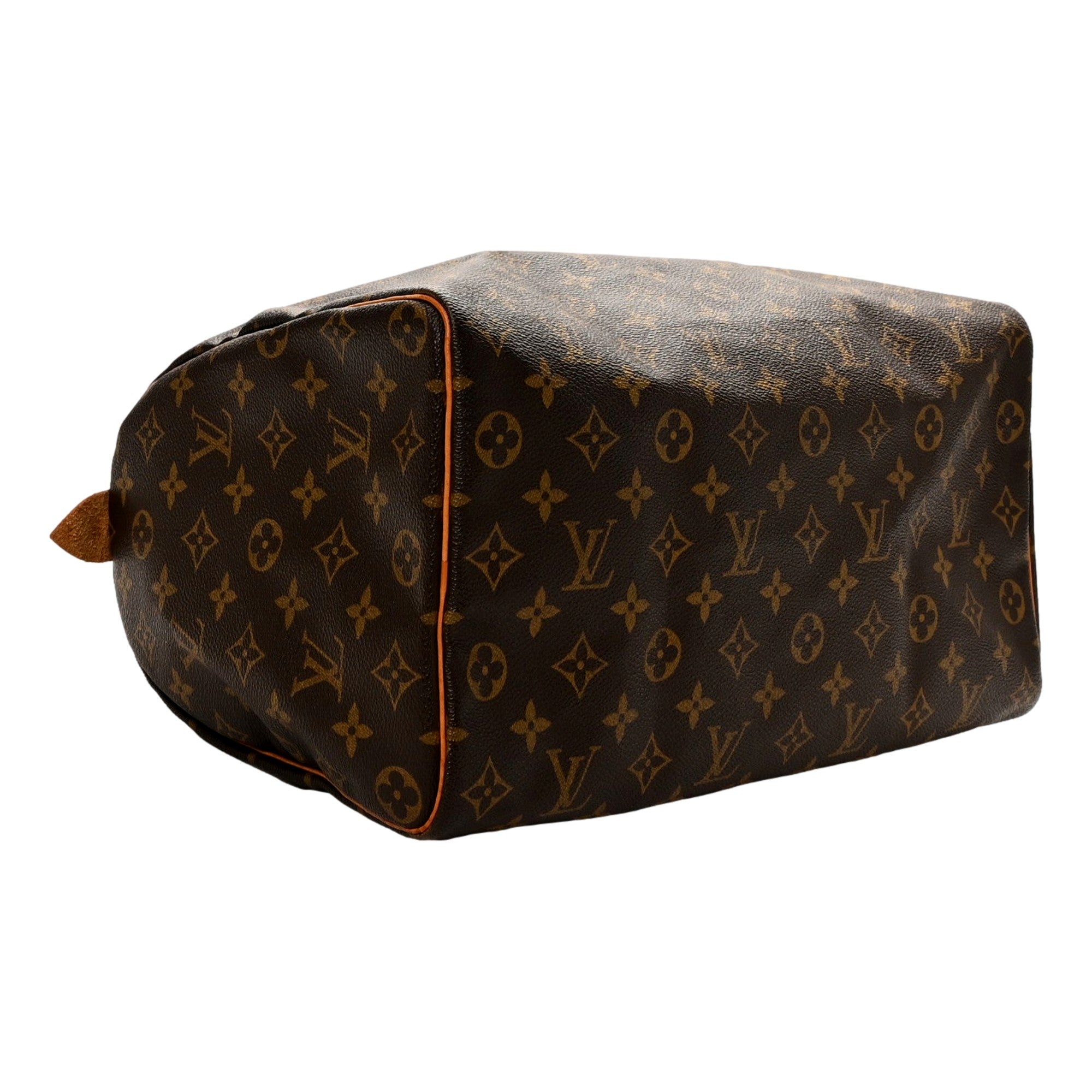 Louis Vuitton Speedy 35 Classic Monogram Canvas Leather Trim