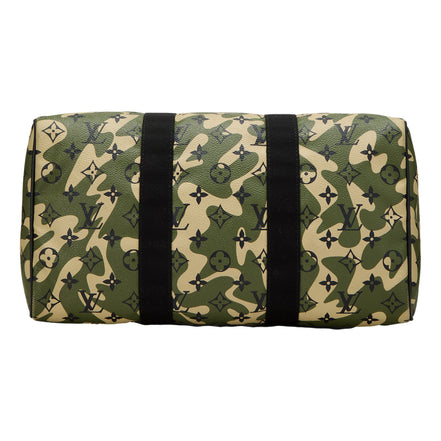 Louis Vuitton x Takashi Murakami Monogramouflage Speedy 35 Canvas Leather Handbag