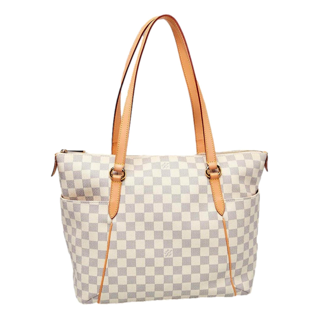Louis Vuitton Totally Damier Azure Coated Canvas Tote Bag PM at_Queen_Bee_of_Beverly_Hills