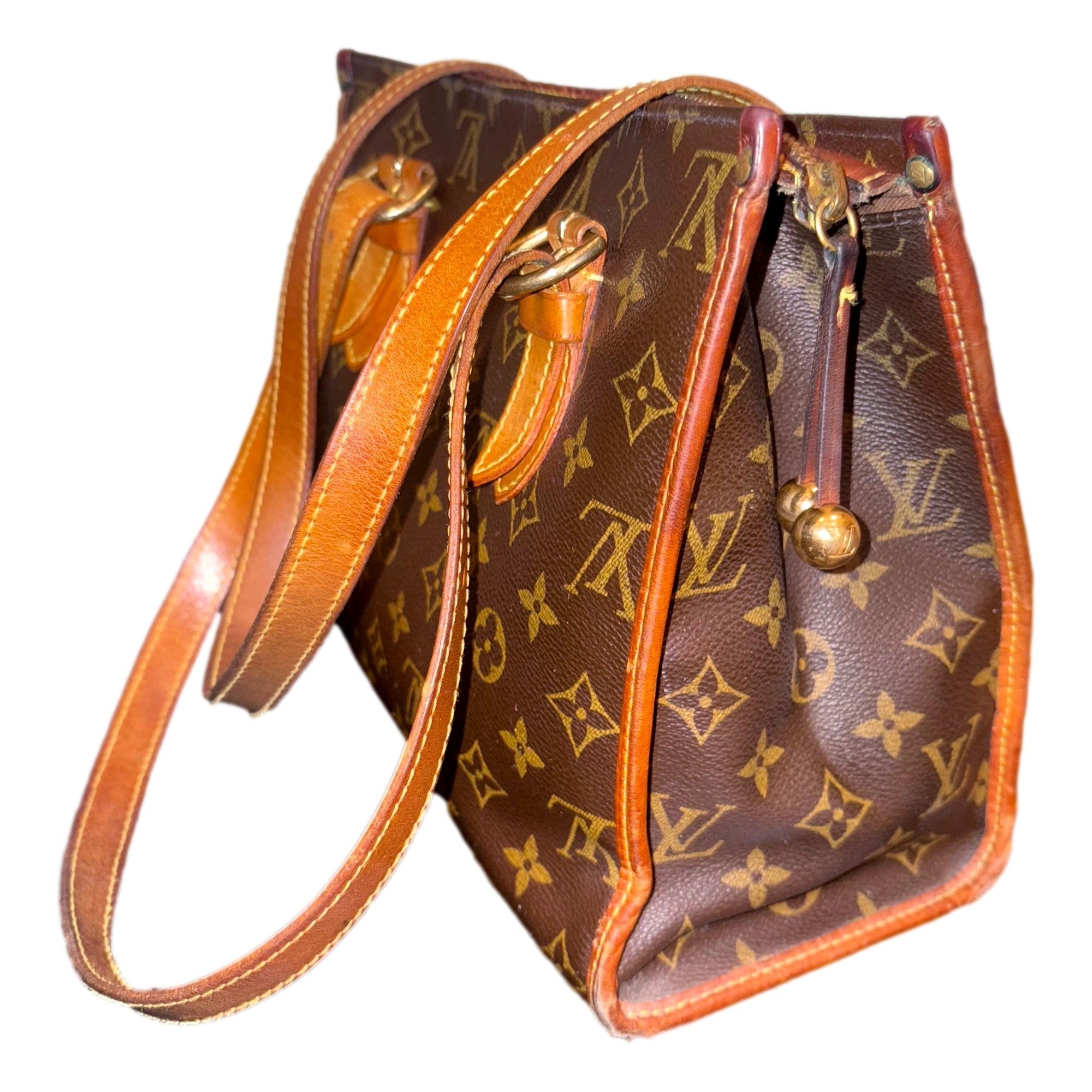 Louis Vuitton Vintage Popincourt Haut Canvas Monogram Handbag available at Queen Bee of Beverly Hills