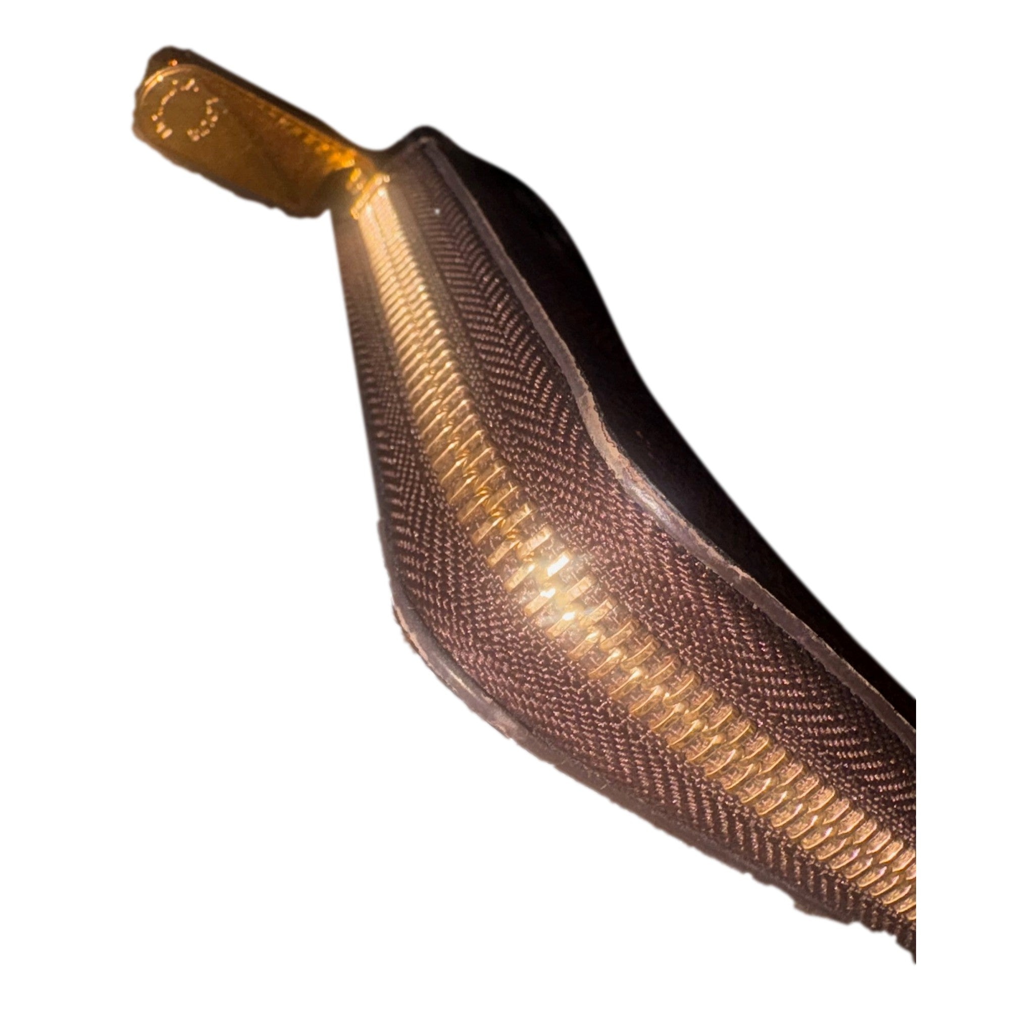 Louis Vuitton Zippy Damier Ebene Brown Canvas Leather Wallet available at Queen Bee of Beverly Hills