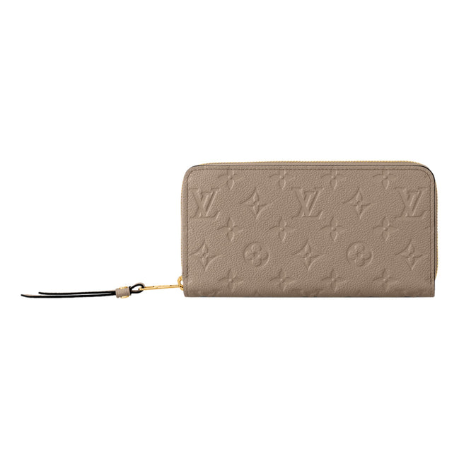 Louis Vuitton Zippy Empreinte Embossed Leather Wallet in Turtledove Gray