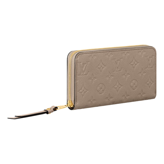 Louis Vuitton Zippy Empreinte Embossed Leather Wallet in Turtledove Gray