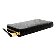 Louis Vuitton Zippy Empreinte Embossed Leather Wallet in Noir Black