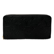Louis Vuitton Zippy Empreinte Embossed Leather Wallet in Noir Black