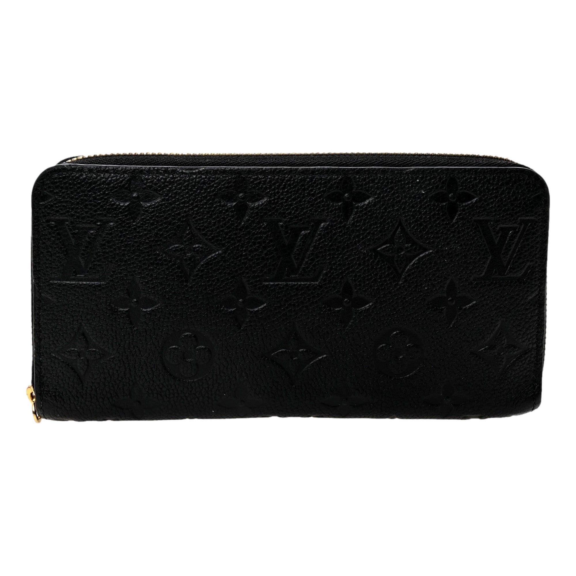 Louis Vuitton Zippy Empreinte Embossed Leather Wallet in Noir Black