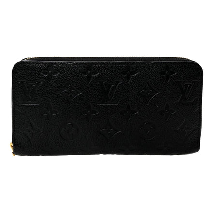 Louis Vuitton Zippy Empreinte Embossed Leather Wallet in Noir Black