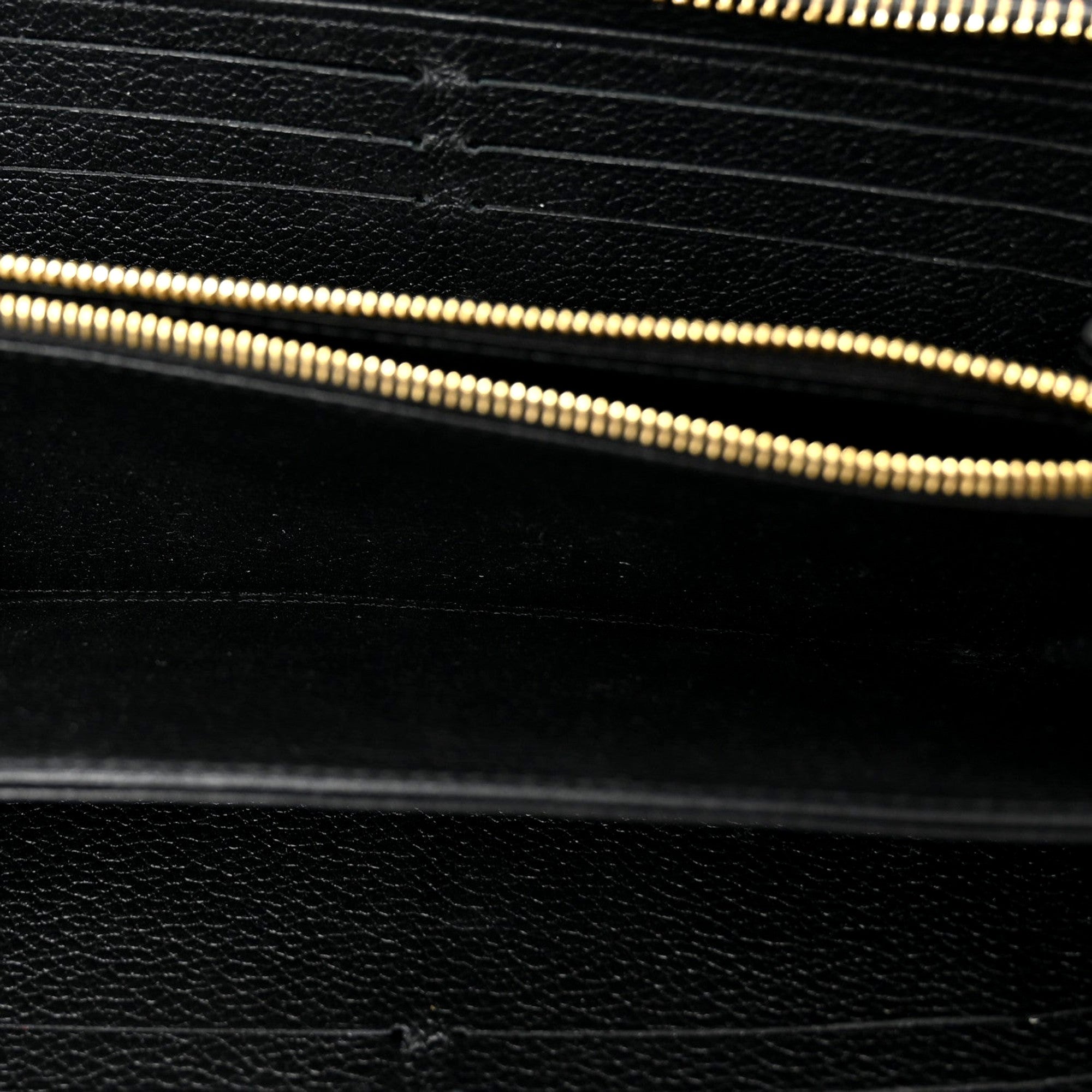 Louis Vuitton Zippy Empreinte Embossed Leather Wallet in Noir Black