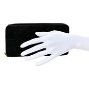 Louis Vuitton Zippy Empreinte Embossed Leather Wallet in Noir Black
