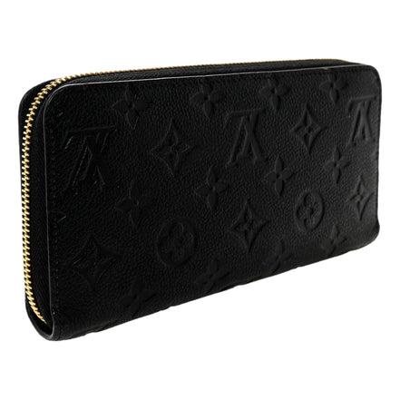 Louis Vuitton Zippy Empreinte Embossed Leather Wallet in Noir Black