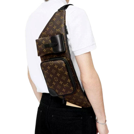 Louis Vuitton Monogram Macassar Christopher Bumbag - available at Queen Bee of Beverly Hills. 