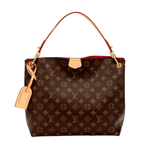 Louis Vuitton Graceful MM Monogram Canvas Hobo Shoulder Bag
