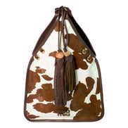 Miu Miu Mini Cow Printed Leather Suede Handbag