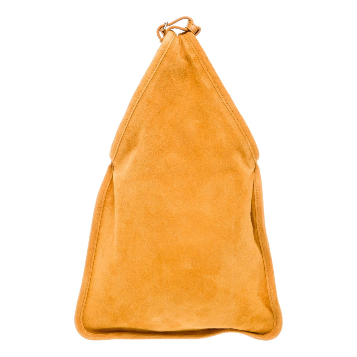 Miu Miu Mini Suede Handbag with Charms Whisky Yellow available at Queen Bee of Beverly Hills