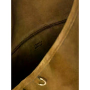 Miu Miu Suede Leather Tassel Tote Handbag Light Brown available at Queen Bee of Beverly Hills
