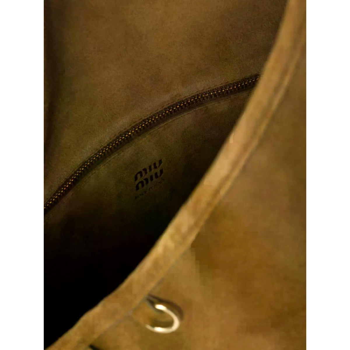 Miu Miu Suede Leather Tassel Tote Handbag Light Brown available at Queen Bee of Beverly Hills