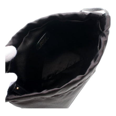 Miu Miu Duchesse Satin Mini Pouch Bag in Black
