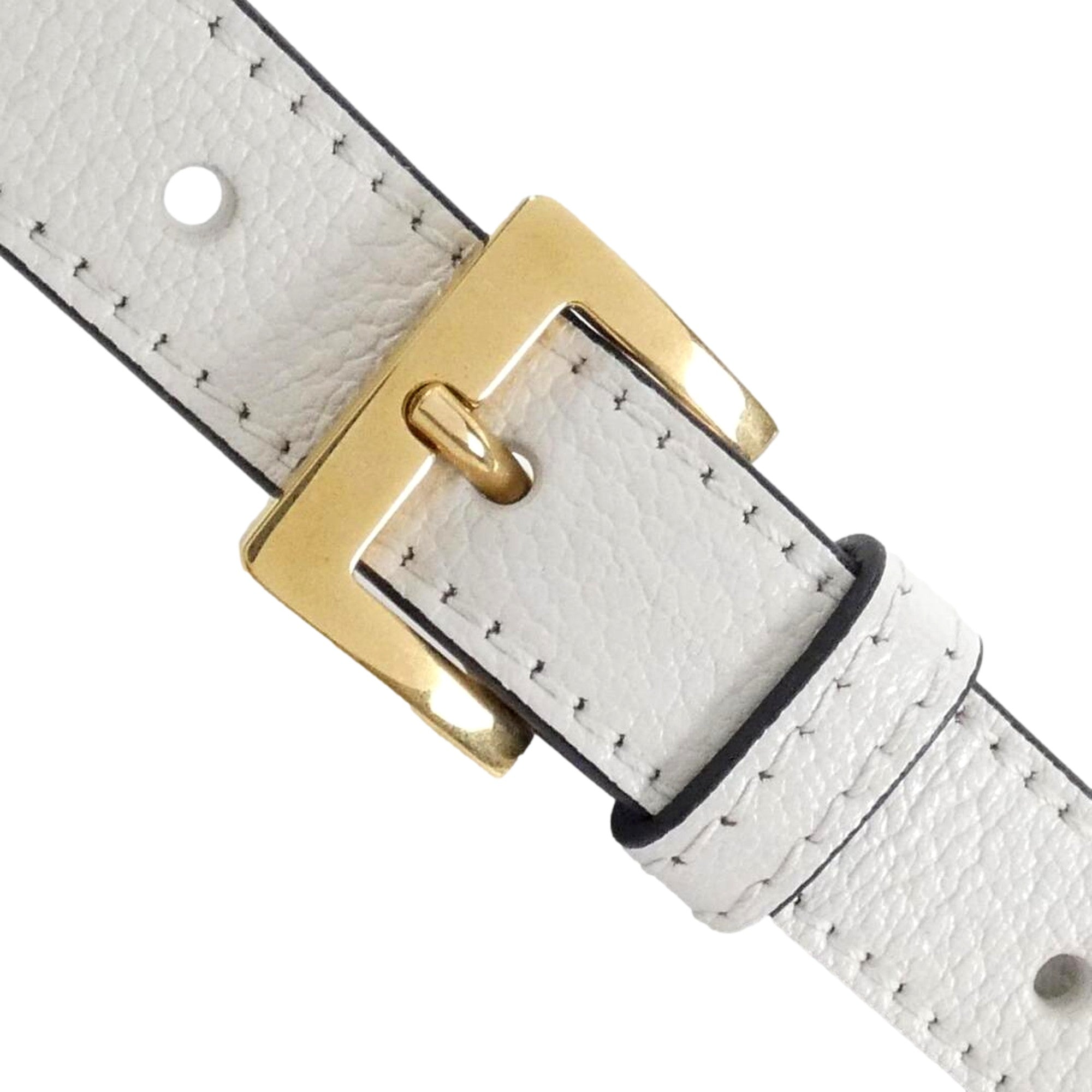 Miu Miu Madras White Leather Crossbody Bag