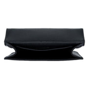 Miu Miu Madras Black Leather Crossbody Bag available at Queen Bee of Beverly Hills