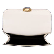 Miu Miu Madras White Leather Tortoise Shell Chain Handbag available at Queen Bee of Beverly Hills