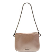 Miu Miu Sassy Crystal Embellished Powder Pink Satin Handbag available at Queen Bee of Beverly Hills