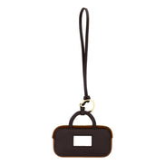 Miu Miu Arcadie Miniature Leather Bag Charm Brown Gold Hardware Zip Closure