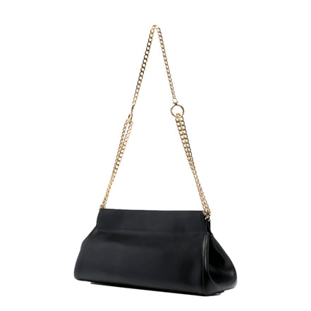 Prada Enchaine Small Shoulder Bag Calfskin Leather Black - available at Queen Bee of Beverly Hills. 