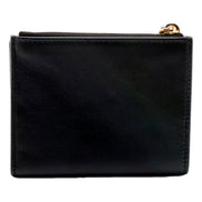 Prada Soft Calfskin Snap Bifold Zip Coin Pocket Wallet Black - available at Queen Bee of Beverly Hills. 