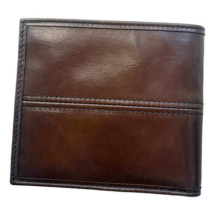 Prada Soft Lux Leather Triangle Logo Bifold Wallet Argilla Gray sold at Queen Bee of Beverly Hills