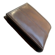 Prada Soft Lux Leather Triangle Logo Bifold Wallet Argilla Gray sold at Queen Bee of Beverly Hills