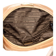 Prada Brown Re-Nylon Saffiano Leather Belt Bag - available at Queen Bee of Beverly Hills. 