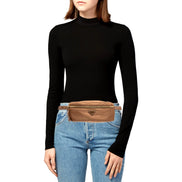 Prada Brown Re-Nylon Saffiano Leather Belt Bag - available at Queen Bee of Beverly Hills. 