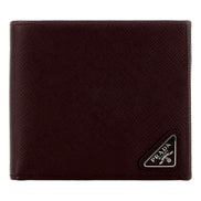 Prada Bruciato Dark Brown Saffiano Leather Bifold Wallet - available at Queen  Bee of Beverly Hills. 