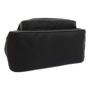 Prada Black Tessuto Nylon Saffiano Leather Crossbody Satchel Bag available at Queen Bee of Beverly Hills