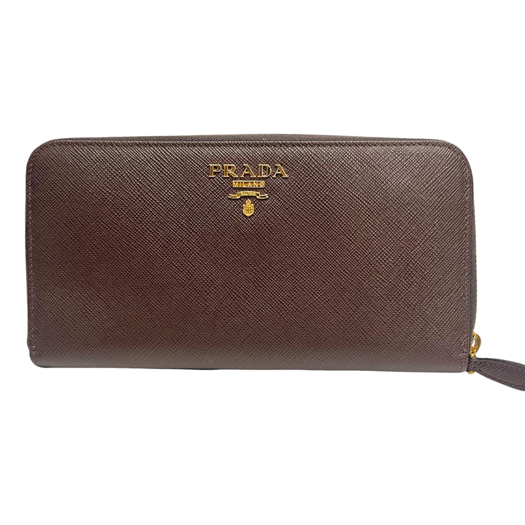 Amazon.com: Prada Vitello Daino Cannella Brown Leather Small Cosmetic Case  Bag : Beauty & Personal Care