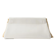 Prada Enchaine Small Shoulder Bag Calfskin Leather White - available at Queen Bee of Bee of Beverly Hills.