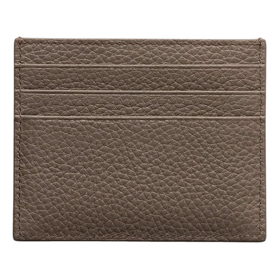 Prada Men’s Vitello Daino Grey Bambu Leather Card Holder - available at Queen Bee of Beverly Hills. 