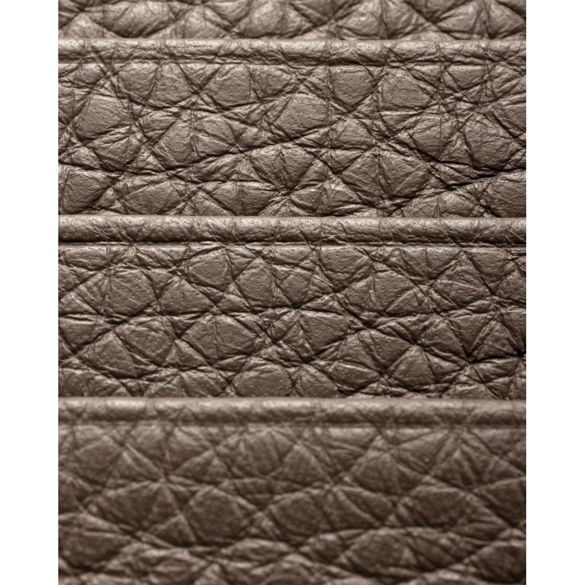 Prada Men’s Vitello Daino Grey Bambu Leather Card Holder - available at Queen Bee of Beverly Hills. 