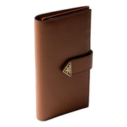 Prada City Wallet in Cognac sold at Queen Bee of Beverly Hills