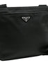 Prada City Vitello Leather Black Messenger Crossbody Bag available at Queen Bee of Beverly Hills